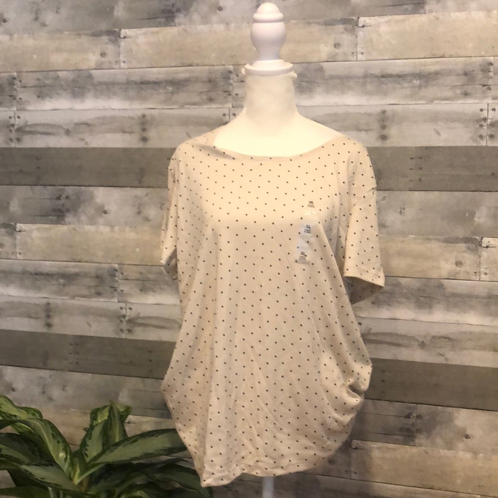 Cotton polka dot top